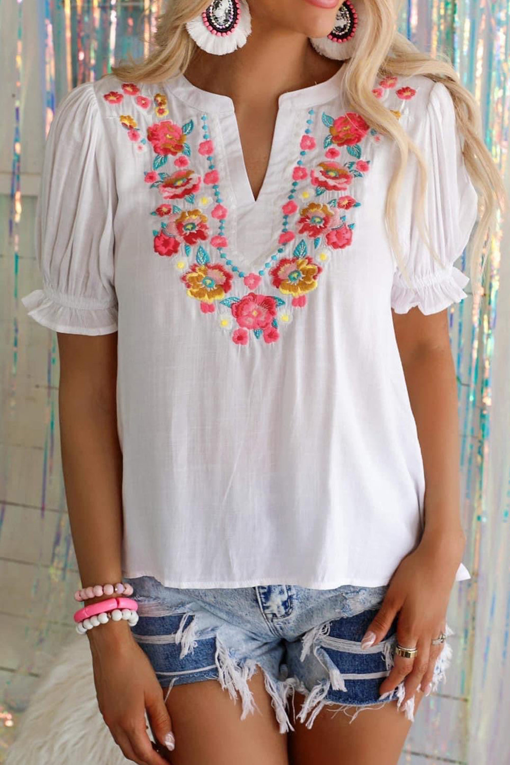 Savannah Embroiderd Top